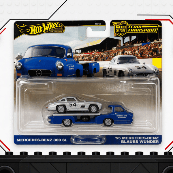 Hot Wheels Mercedes-Benz 300 SL & 55 Blaues Wunder